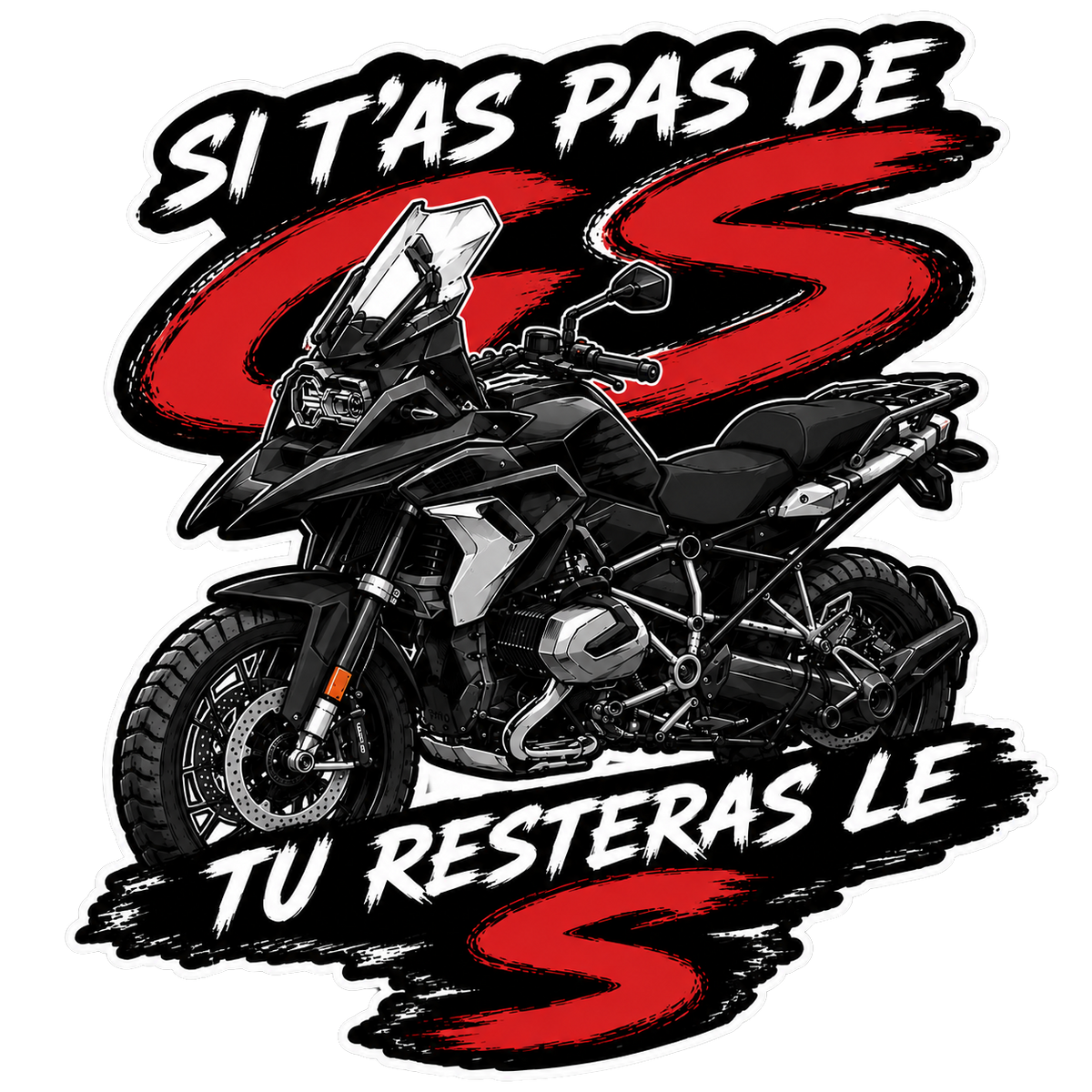 SI T'AS PAS DE GS, TU RESTERAS LE S - Stickers Hot Case
